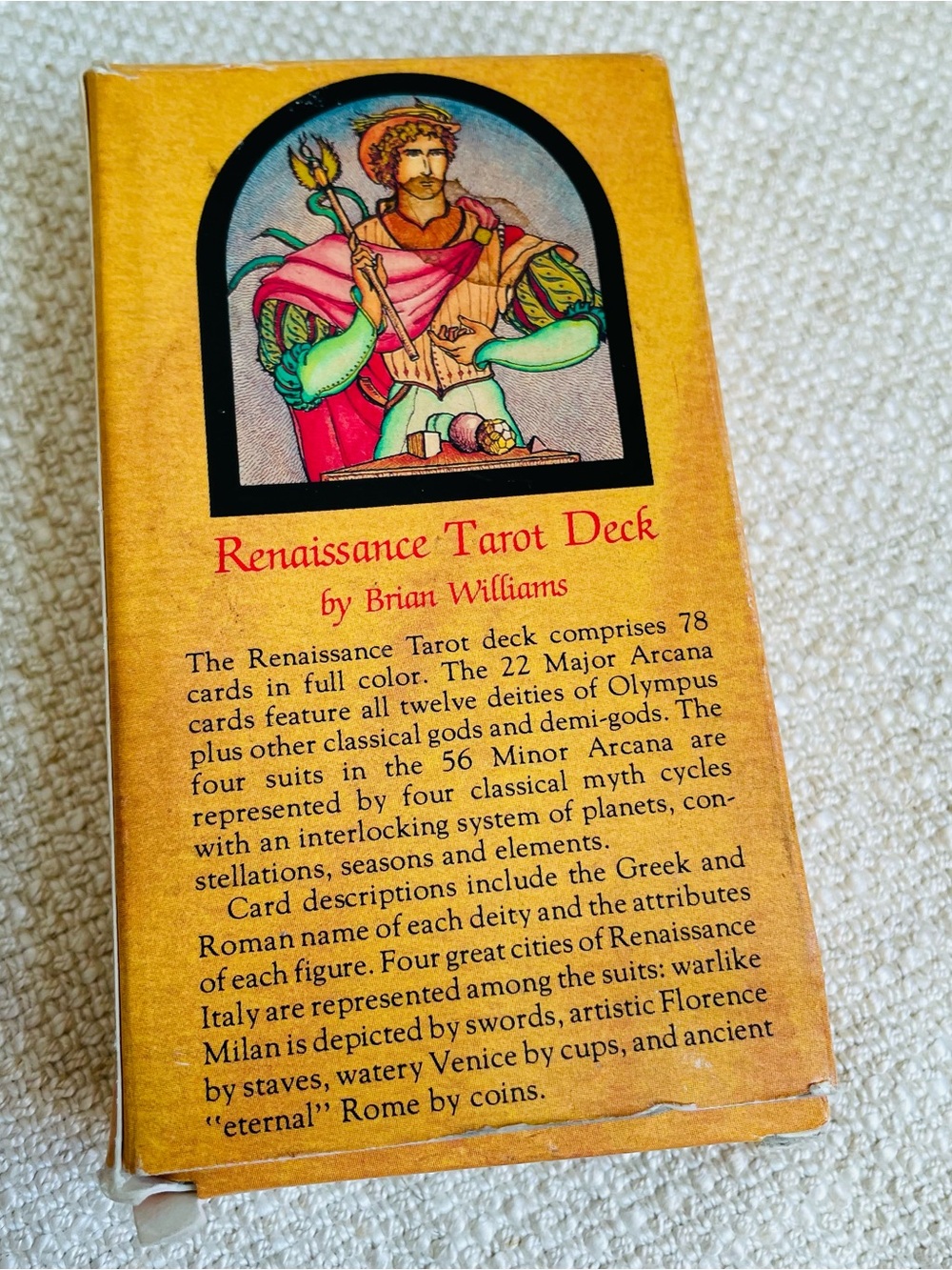 Vintage 1997 Renaissance Tarot Cards Deck w/Instructions - Picture 7 of 8